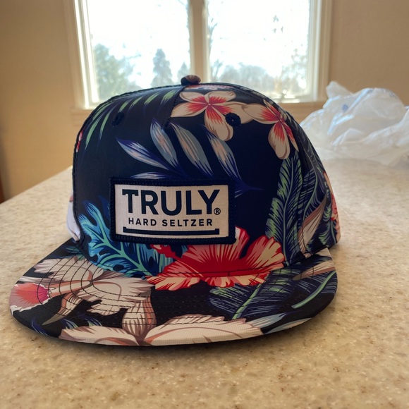 Truly Hard Seltzer Floral SnapBack Baseball Hat - Picture 1 of 3